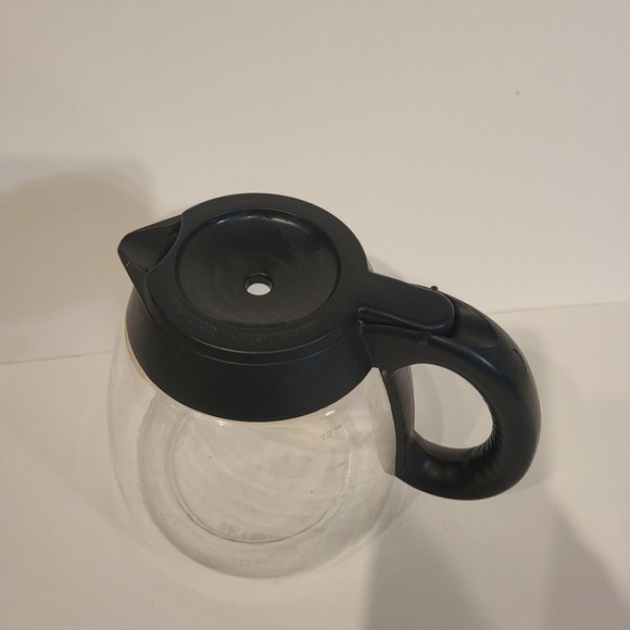 Mr. Coffee 12 Cup Coffee Maker Replacement Glass Carafe Handle & Lid - Picture 3 of 7